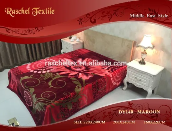 100% Polyester China Wholesale Korean Style 2 Ply 1 side Embossed Blanket