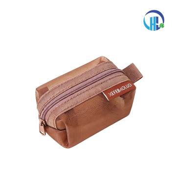 Compact 3D Mesh Coin Bag for Cosmetics and Earrings