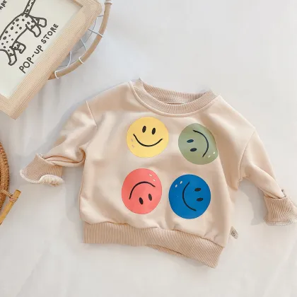 2024 Spring Kids Clothing Set: Cartoon Long Sleeve Blouse & Loose Pants for Baby Girls