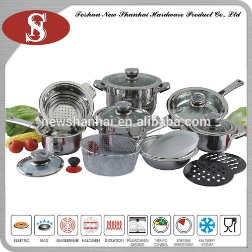 18 Pcs kitchen cooking ware cookware set
