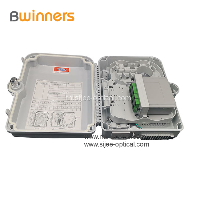 1X16 PLC กล่องแยกไฟเบอร์การเข้าถึงเทอร์มินัลสำหรับ FTTH