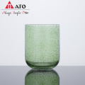 400ml round green bubble tumbler glasses drinking glass