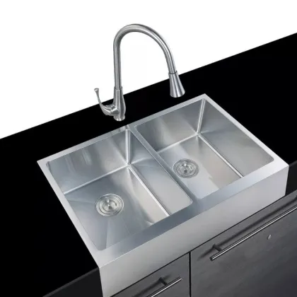 Stainless Steel Double Bowl Butler Sink