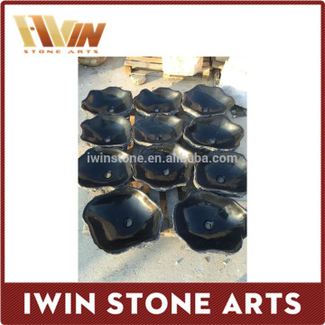 Different types of washing hand basin black marble art wash hand basin sizes