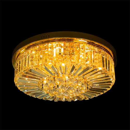 Traditional round crystal chandelier ceiling lamp