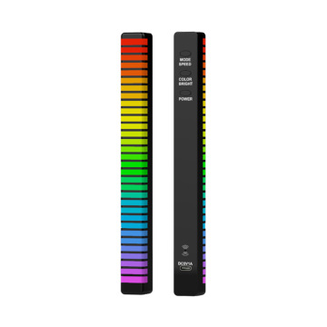 Creative LED Desktop Audio Bar - Voice Activated RGB Light Rhythm Lamp