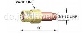 Mittlere Gaslinse für WP-17 WP-18 WP-26