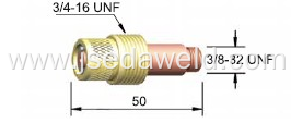 Medium Gas Lens For WP-17 WP-18 WP-26