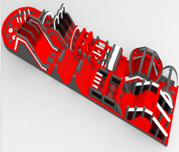 China Outdoor Extreme Game: Inflatable 5K Obstacle Course for Kids - Sale Now On!