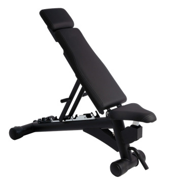 Customizable Commercial Fitness Bench: Multi-Function, Metal, Curved Sit-Up, Adjustable for Indoor Bodybuilding Exercise