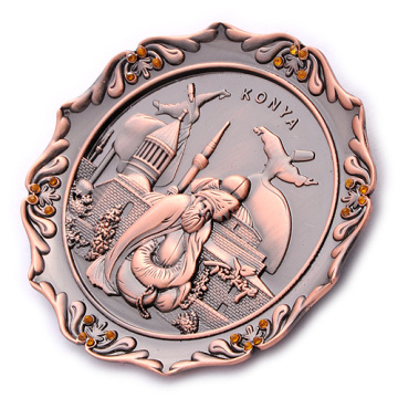 Custom Souvenir Metal OEM Round Shape Magnet Plate (BK53267)