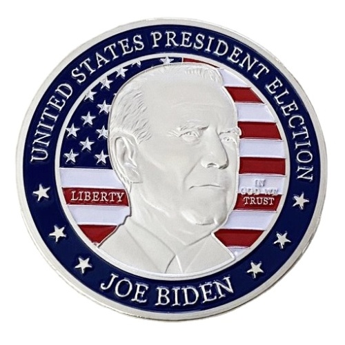 Collezione Joe Biden in metallo placcato in oro personalizzato