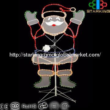 LED elektrische Weihnachtsmann Motiv Licht