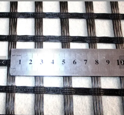 Geogrid Fiberglass Geogrid Bonded To Nonwoven Fabric