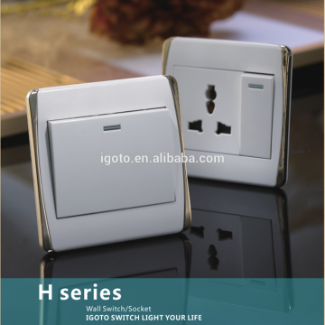 New style Biritish modern wall switch and socket 250V wall switches