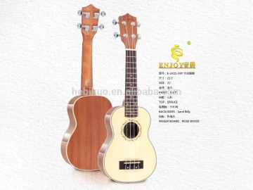 spruce ukulele 21 inch ukulele supplier E-UK21-03Y