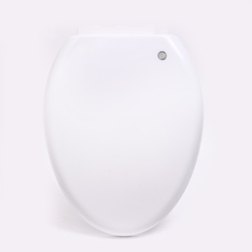 White Plastic Toilet Seat with Quick Release
