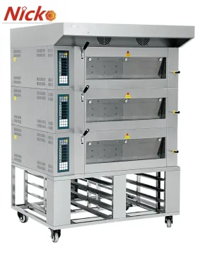 Bakery Equipment Commercial 3 Deck 6 Trays Bread Baking Gas Oven