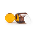 200 ml Jar Skincream en verre ambre cosmétique avec couvercle