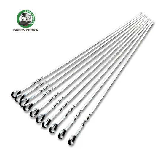 Stainless Steel BBQ Skewers: Comprehensive Kitchen Barbecue Grilling Accessories Set