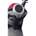 Red small electric scooter