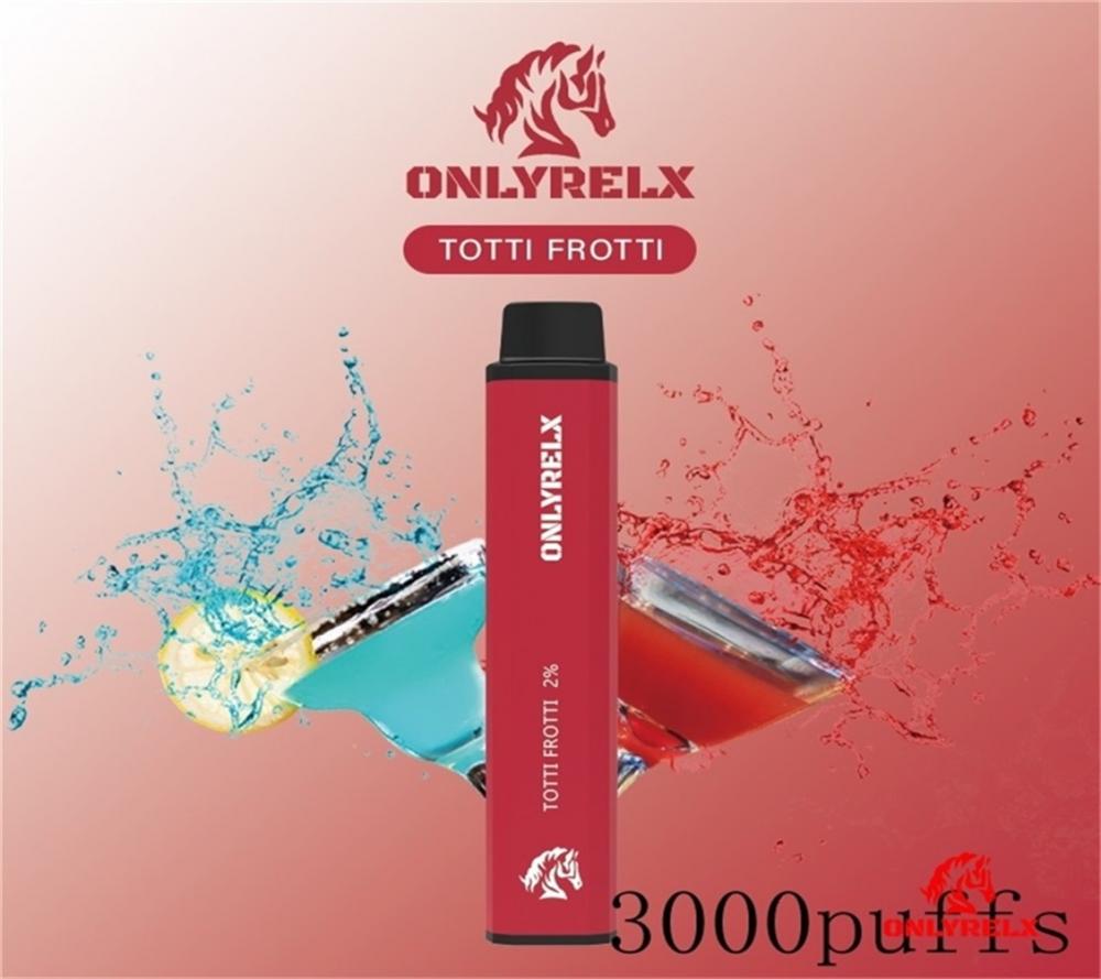 Nuevo listado de vape desechable Pen OnlyRelx Todos los sabores