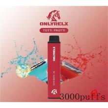 Nuevo listado de vape desechable Pen OnlyRelx Todos los sabores