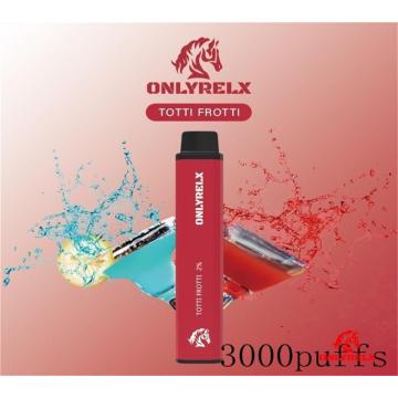 새로운 목록 일회용 vape 펜 만 relx 모든 맛