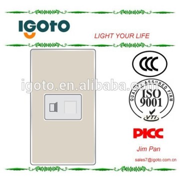 America style 1gang america RJ45 internet lan socket alluminum frame
