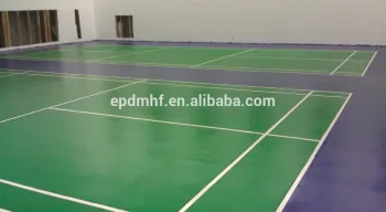 PU elastic flooring for badminton court, tennis court, basketball court