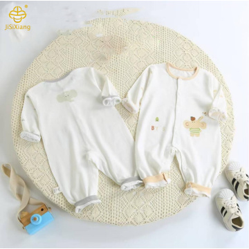 절묘한 자수 백인 유아 점프 수트