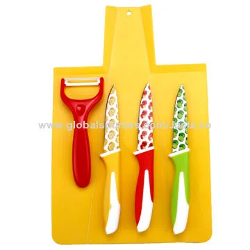 Colorful Coating Utility Knife Set, PP + TPR Handle