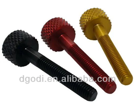 aluminum knurled head decorative bolt