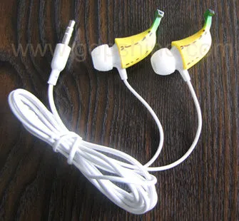 Fashion cute banana MP3 earphone creative electronic product