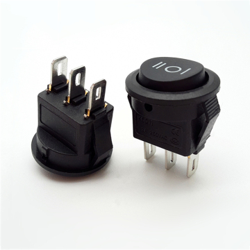3 ακροδέκτης μίνι βάρκα ανθεκτικό στο Off-Off 250VAC Oval Power Rocker διακόπτη KCD15-103