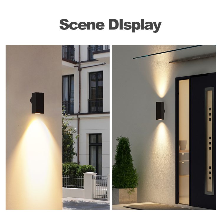 suqare outdoor wall light