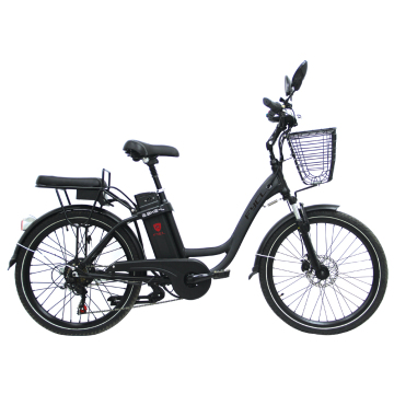 उच्च गुणवत्ता वाले 700C मिश्र धातु फ्रेम इलेक्ट्रिक सिटी बाइक 36V 10.5AH बैटरी के साथ और शीर्ष चीनी निर्माता से वयस्कों के लिए वी ब्रेक