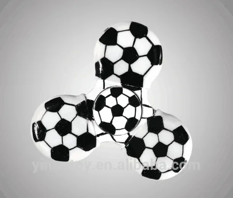 Hot sale trendy fidget spinner with football pattern