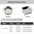 Square LED Downlight 10W/20W/30W/40W négyzet alakú lámpa