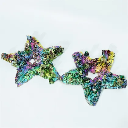 Raw Bismuth Spirit Crystal Rainbow Star