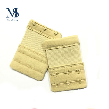 Correas de extensor de sujetador elástico de nylon, 2 filas 3 gancho, extensión de correa para el sujetador para mujeres amigable para la piel