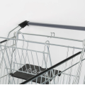Supermercado alemán Zinc Acabado de metal Trolley