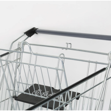 German Supermarket Zinc Finish Metal Shopping Trolley
