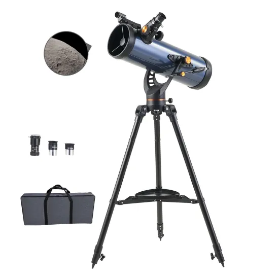 Newton Reflector Telescope with Red Dot Finder - Student Gift with Carrying Case