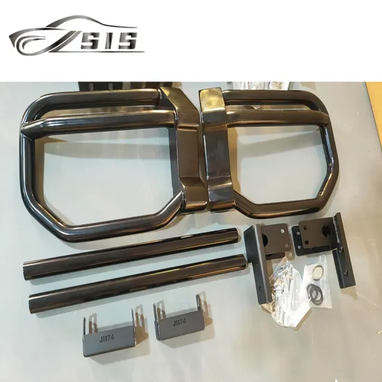 JB74 Front Bumper Guard - Stainless Steel Lips Cover for Car Exterior (Black)