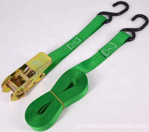 Cargo Lashing Ratchet Tie Down Straps with S-Hook