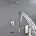 Brushed Nickel Shower System with 10'' Shower Head