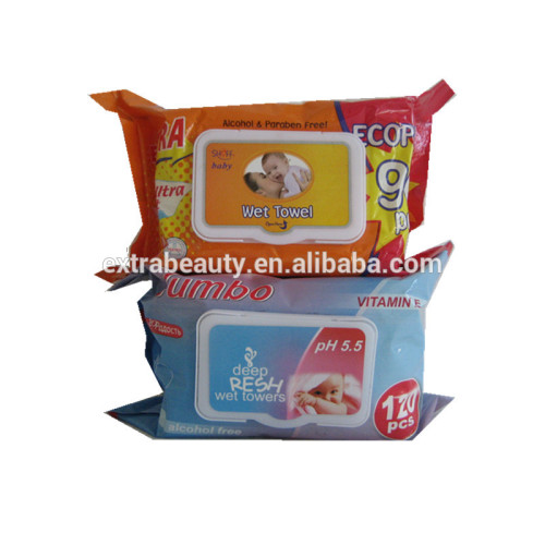 Individually Wrapped Natural Biodegradable Food  Wet Towel