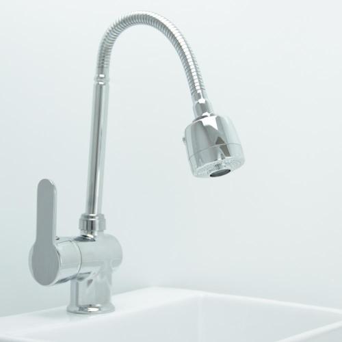 Goose Neck Flexible Pipe Pull Down Basin Faucet