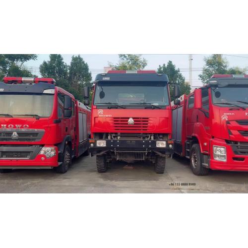 Howo Double Row Off-Road Truk Pemadam Kebakaran Besar